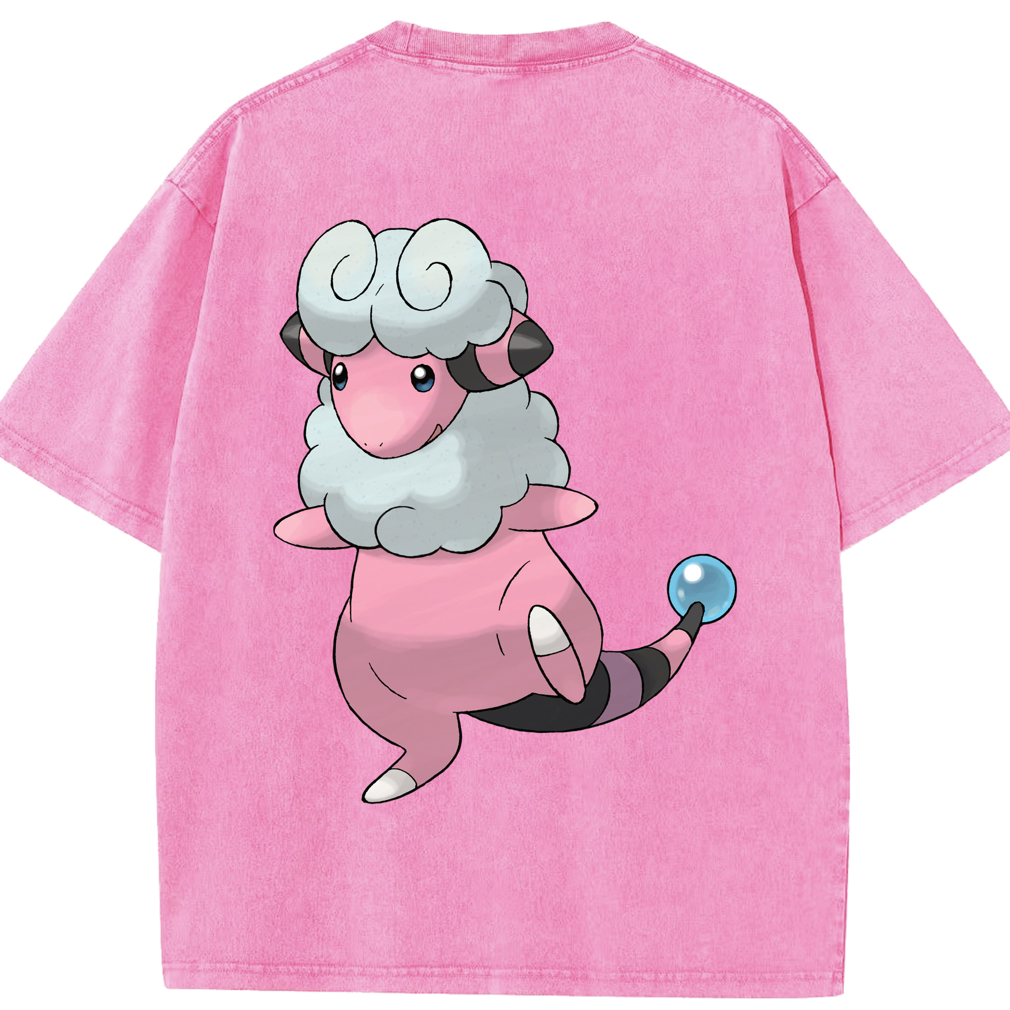 （画像用） ポケットモンスター Pokémon 綿100% ヴィンテージ風 半袖Tシャツ（背面プリント）